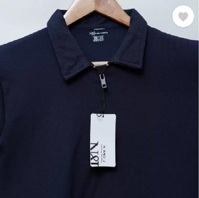 Men's Cotton Plain Polo T-Shirt - 1 Pc Round Neck