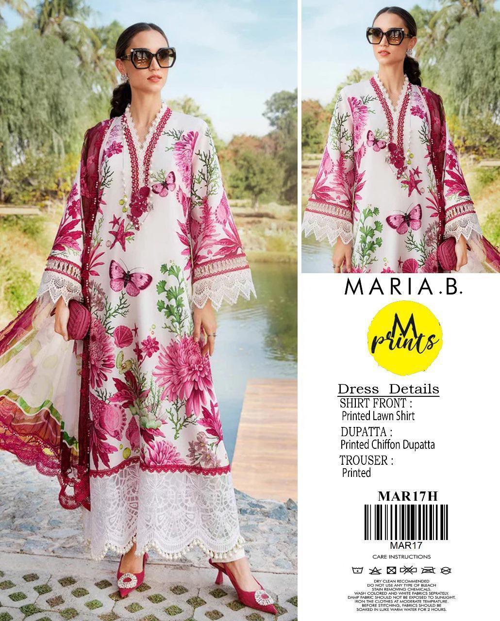3 Pcs Women's Unstitched Printed Suit