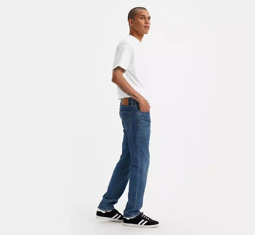 Classic Men's Denim Jeans - Timeless Blue Plain Style, Available in Multiple Sizes