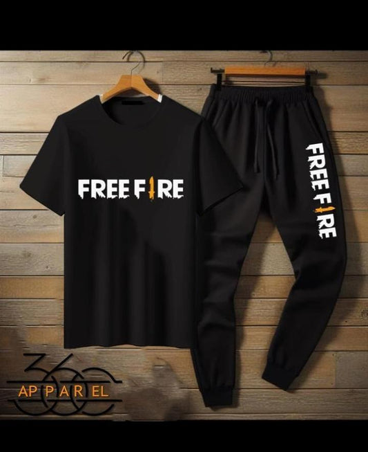 Men's Printed Jersey Track Suit - 2 Pcs Set